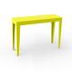 Console ZEF 103 cm acier Matière Grise, jaune soufre