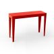 Console ZEF 103 cm acier Matière Grise, rouge pur