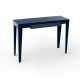 Console ZEF 103 cm acier avec tiroir Matière Grise, bleu