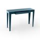 Console ZEF 103 cm acier avec tiroir Matière Grise, bleu canard