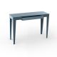 Console ZEF 103 cm acier avec tiroir Matière Grise, gris bleu