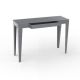 Console ZEF 103 cm acier avec tiroir Matière Grise, gris