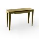 Console ZEF 103 cm acier avec tiroir Matière Grise, vert mousse