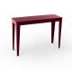 Console ZEF 103 cm alu Matière Grise, rouge pourpre