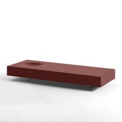 Table basse rectangulaire PLAT Kendo, coloris tuile