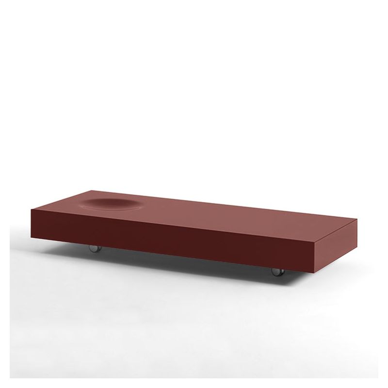 Table basse rectangulaire PLAT Kendo, coloris tuile