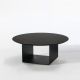 Table basse noire Ø 100 cm REFLEX Kendo, plateau graphite