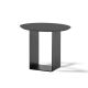 Table d'appoint noire REFLEX Kendo, plateau laqué ardoise