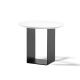 Table d'appoint noire REFLEX Kendo, plateau laqué blanc