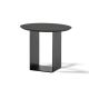 Table d'appoint noire REFLEX Kendo, plateau laqué graphite