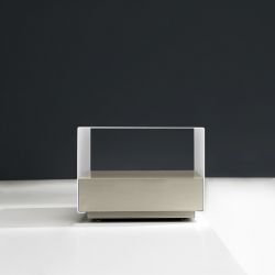 Module table basse blanche KOBO Kendo, tiroir sable