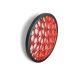 Applique LED noire CERVANTES LZF, finition hêtre rouge