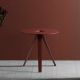 Table d'appoint ronde TRIA Kendo coloris tuile