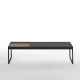 Table basse TRAY 120 cm Kendo, structure graphite, plateau taupe