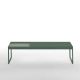 Table basse TRAY 120 cm Kendo, structure olive, plateau menthe