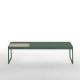 Table basse TRAY 120 cm Kendo, structure olive, plateau sable
