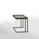 Table d'appoint TRAY Kendo, structure ardoise, plateau sable