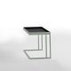 Table d'appoint TRAY Kendo, structure menthe, plateau noir