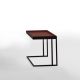 Table d'appoint TRAY Kendo, structure noire, plateau tuile
