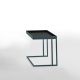 Table d'appoint TRAY Kendo, structure océan, plateau noir