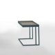 Table d'appoint TRAY Kendo, structure océan, plateau pierre