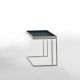 Table d'appoint TRAY Kendo, structure pierre, plateau ocean
