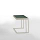 Table d'appoint TRAY Kendo, structure sable, plateau olive