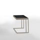 Table d'appoint TRAY Kendo, structure taupe, plateau ardoise