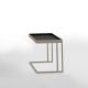 Table d'appoint TRAY Kendo, structure taupe, plateau graphite