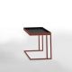 Table d'appoint TRAY Kendo, structure tuile, plateau noir