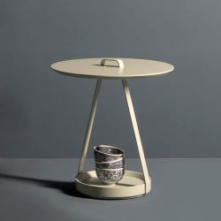 Table d'appoint ronde ZOE Kendo sable
