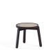 Table basse Ø 40 x h 31 cm VAN Kendo, hêtre toasté et céramique camel