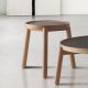 Table basse Ø 40 VAN Kendo, hêtre naturel et céramique