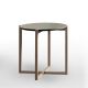 Table d'appoint ronde h 50 LOTTA Kendo, hêtre naturel, plateau laqué pierre