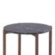 Plateau marbre noir de la table d'appoint LOTTA Kendo