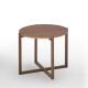 Table d'appoint ronde h 50 LOTTA Kendo en noyer