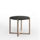 Table d'appoint h 45 LOTTA Kendo, hêtre naturel, plateau graphite