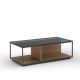 Table basse rectangulaire RITA Kendo, finition noyer naturel