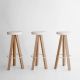 Tabourets de bar design en bois massif FLAK Punt