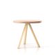 Table repas ronde chêne massif blanchi FLAK Punt, plateau rose