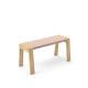 Banc design 90 cm en chêne blanchi FLAK Punt, coloris rose