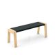 Banc design 120 cm chêne blanchi FLAK Punt, coloris anthracite