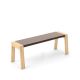 Banc design 120 cm chêne blanchi FLAK Punt, coloris sable