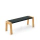 Banc design 120 cm chêne super mat FLAK Punt, coloris anthracite