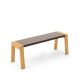 Banc design 120 cm chêne super mat FLAK Punt, coloris sable