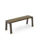 Banc design 120 cm chêne teinté gris foncé FLAK Punt, coloris bronze