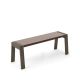 Banc design 120 cm chêne teinté gris foncé FLAK Punt, coloris sable