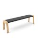 Banc design 160 cm chêne blanchi FLAK Punt, coloris anthracite