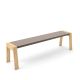 Banc design 160 cm chêne blanchi FLAK Punt, coloris sable