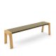 Banc design 160 cm chêne super mat FLAK Punt, coloris bronze